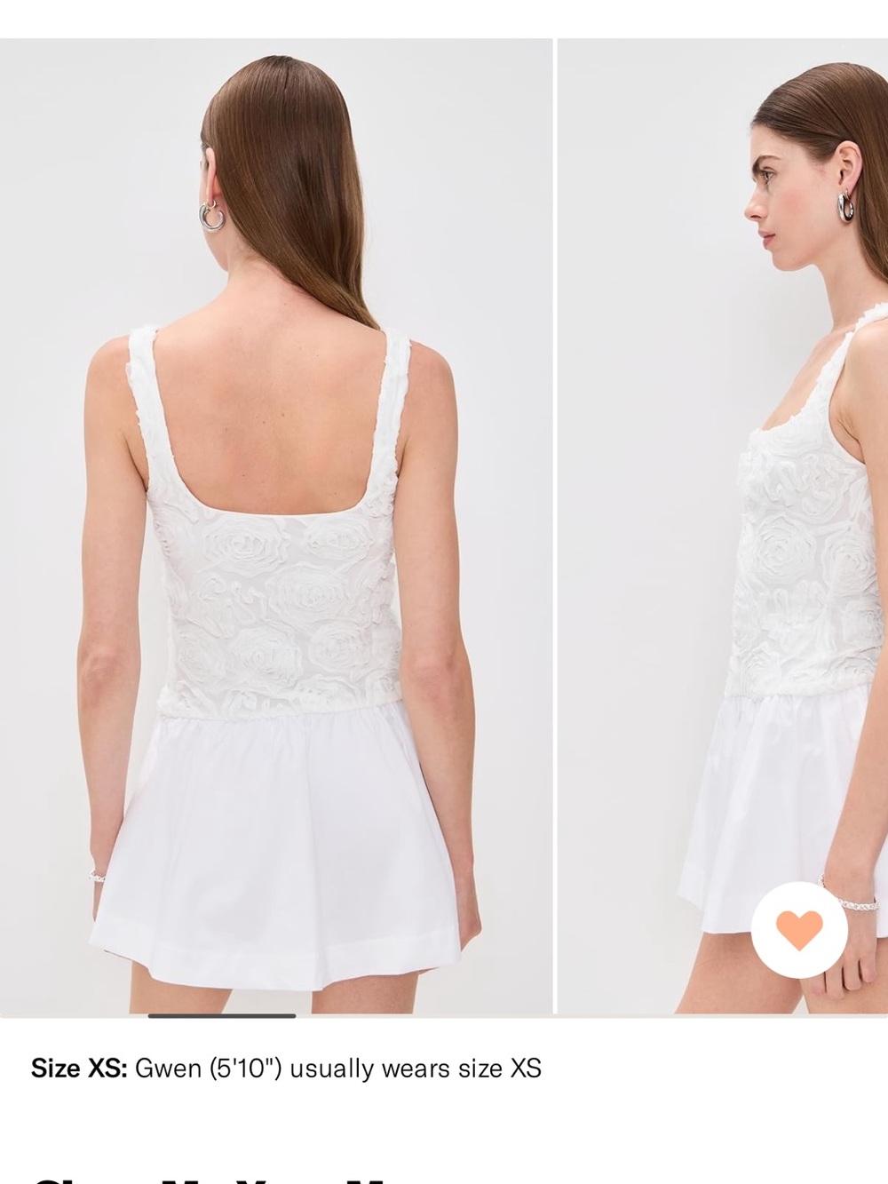 Show Me Your Mumu White Rose-Embossed Mini Dress - Picture 2 of 5